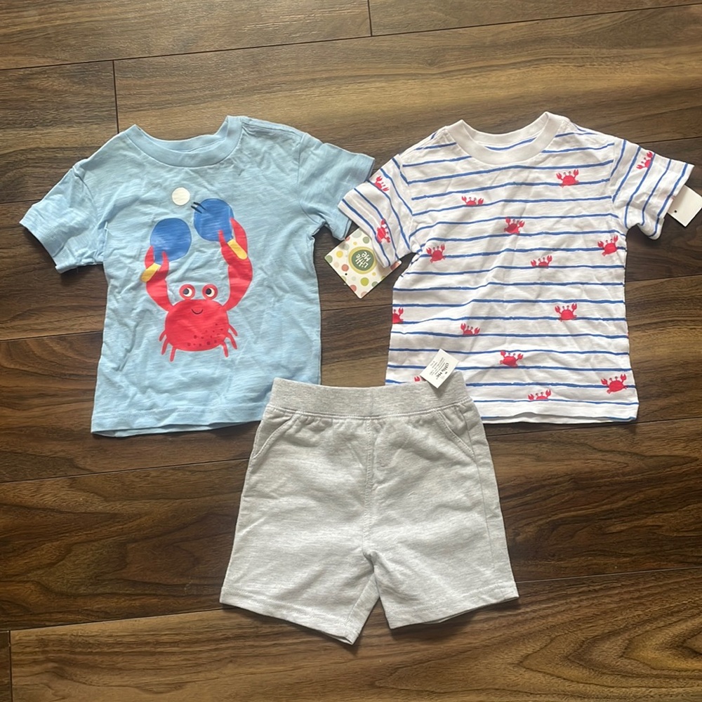 *NWT* Little Me Crab 3 Piece Play Set
